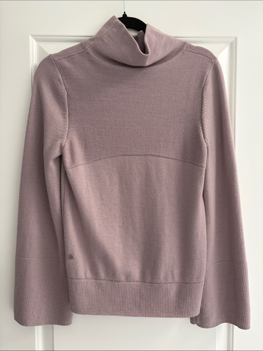 Women's Dusty Rose Turtleneck Sweater - Picture 2 of 4